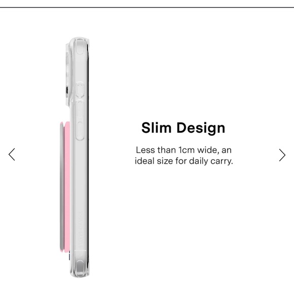 Velvet Caviar - pink chrome stripes MagSafe wallet - Picture 5 of 7